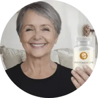 Satisfied customer smiling after trying Phytomem One